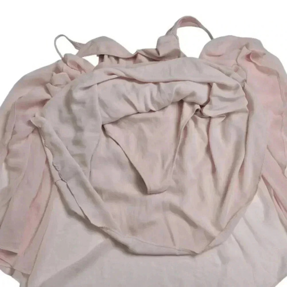 Aritzia Wilfred Daphnee Dress Pink Balletcore Flowy Tank  Midi Pleated Size XXS - Picture 11 of 16